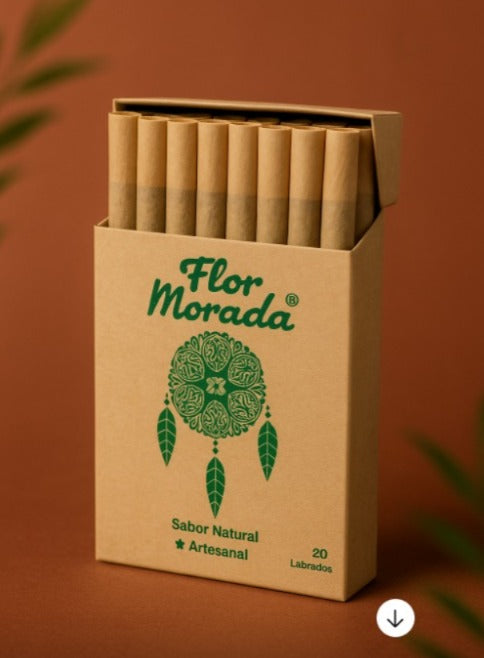 Tabaco artesanal Flor Morada cigarrillos mezcla natural