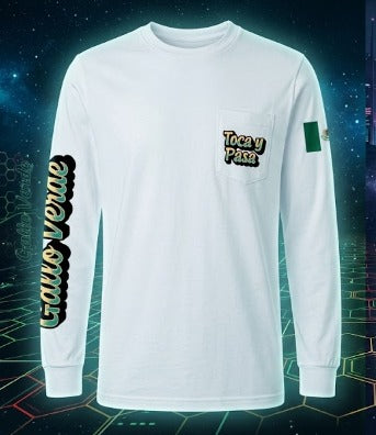 Playera de manga larga blanca