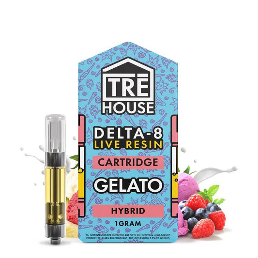 TREHOUSE Delta 8 Live Resin 1 Gram Cartridges