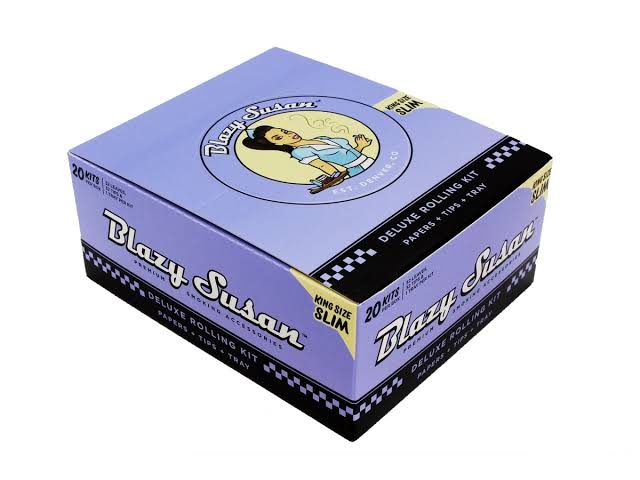 Caja Blazy Susan Purple King Size sin filtro 50 piezas