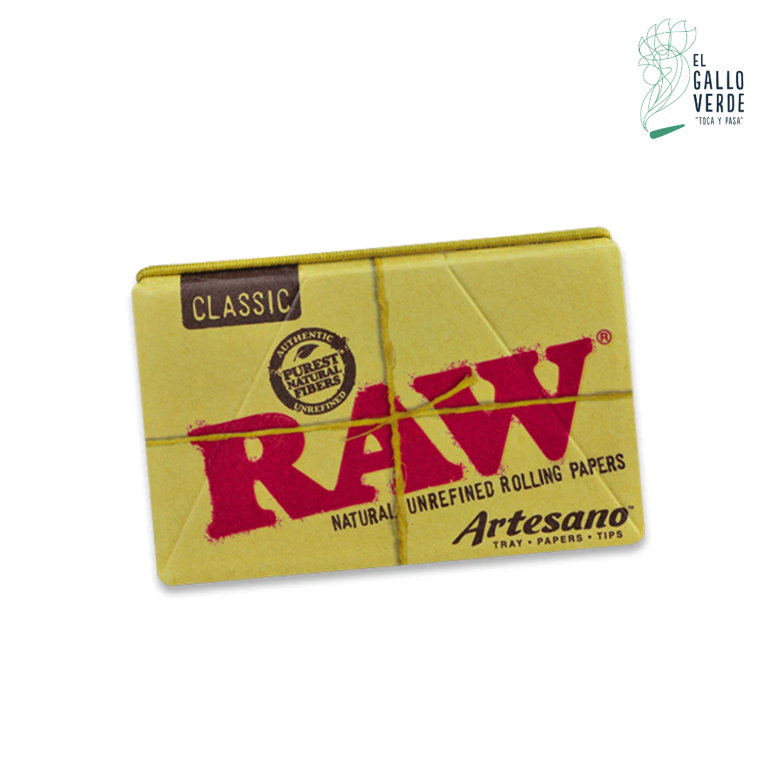 Caja Sabanas RAW Classic  Artesano 1 1/4 Size + Tips