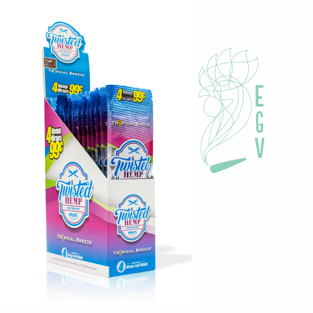 BLUNT WRAP TWISTED HEMP TROPICAL BREEZE