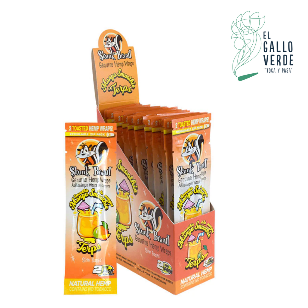 Caja Skunk Brand Genuine Hemp Wraps con 25 piezas