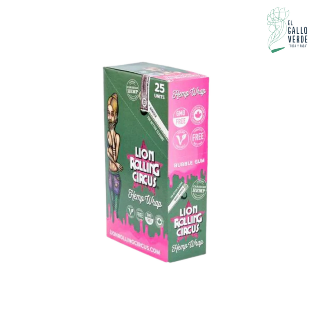 Caja Lion Rolling Circus Hemp Wrap 25 piezas