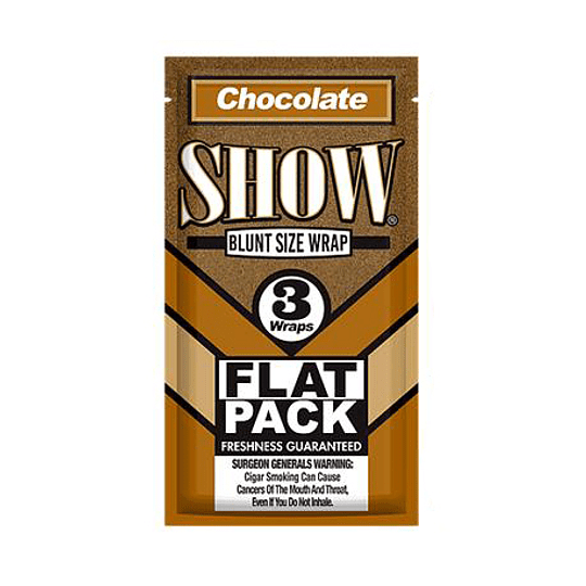 SHOW BLUNTS CHOCOLATE X3 FLAT PACK