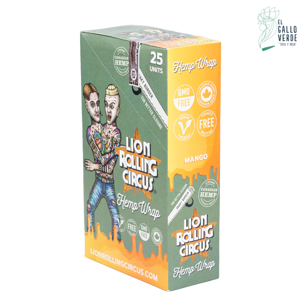 Caja Lion Rolling Circus Hemp Wrap 25 piezas