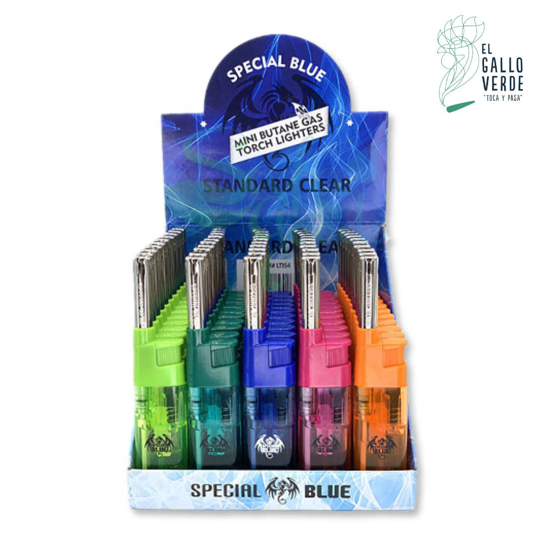 Display Standar Clear  (1 flama) Special Blue 50 Piezas