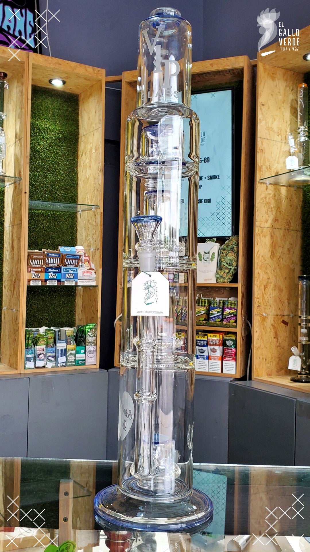 BAZOOKA BONG 4 SECCIONES VIP GLASS