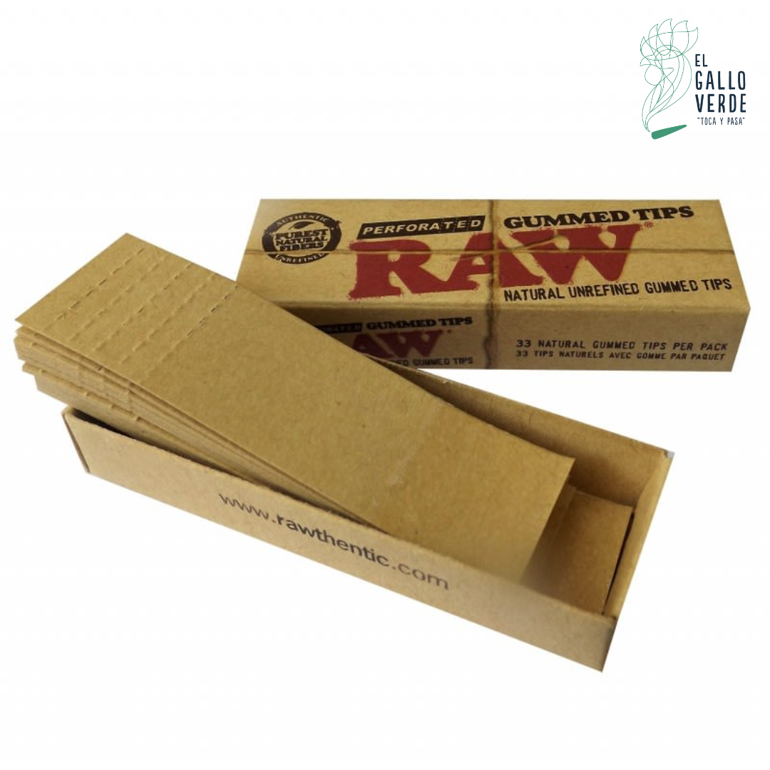 Caja RAW Fitros de Carton Engomado