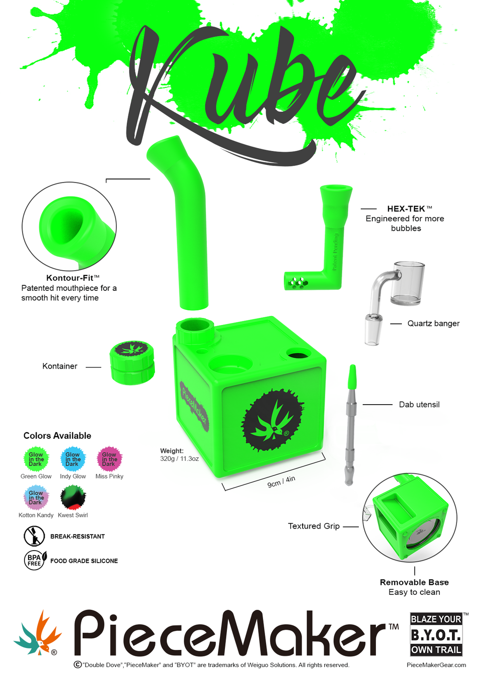 Kube Estación y Rig para concentrados Piece Maker