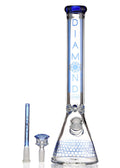 DIAMOND GLASS® 9MM BEAKER BONG 18" BEE-HIVE EDITION